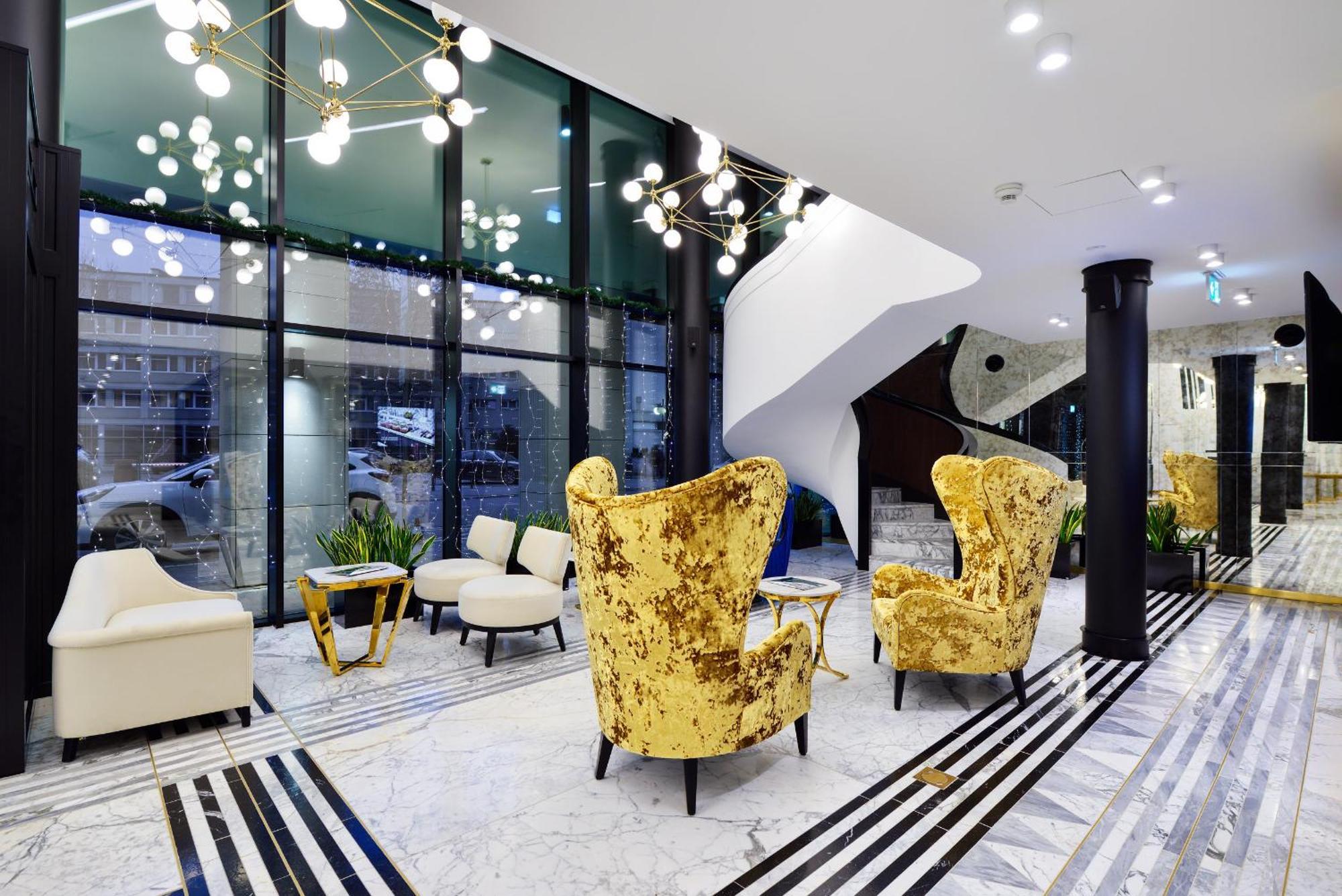 Hotel Ferreus Modern Art Deco Краков Экстерьер фото Lobby